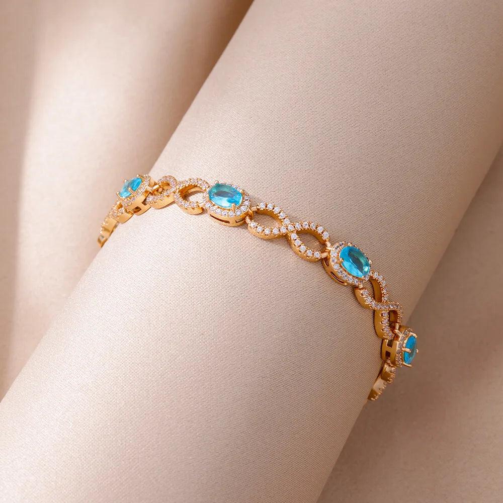Pulseira de Coração com Zircônia - Luxo e Charme - Dorelle Joias