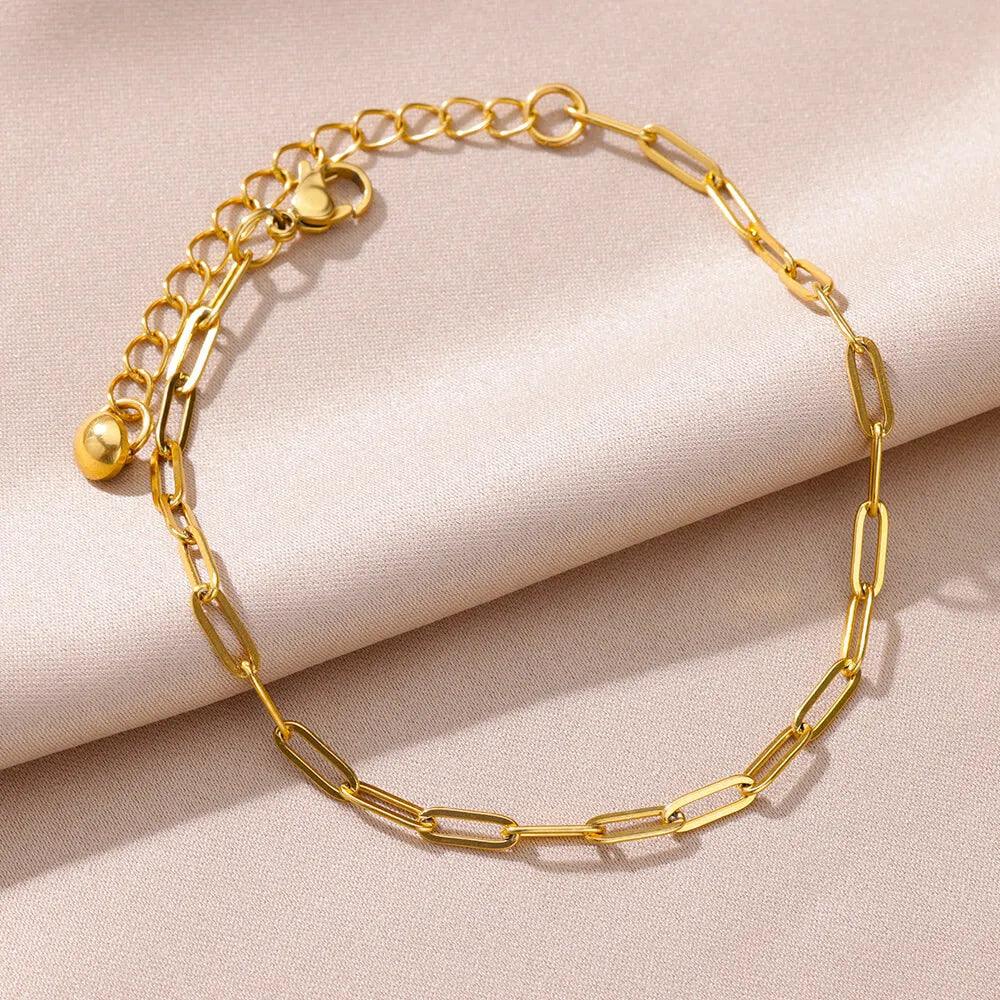 Pulseira de Corrente Feminina - Elegância e Durabilidade - Dorelle Joias