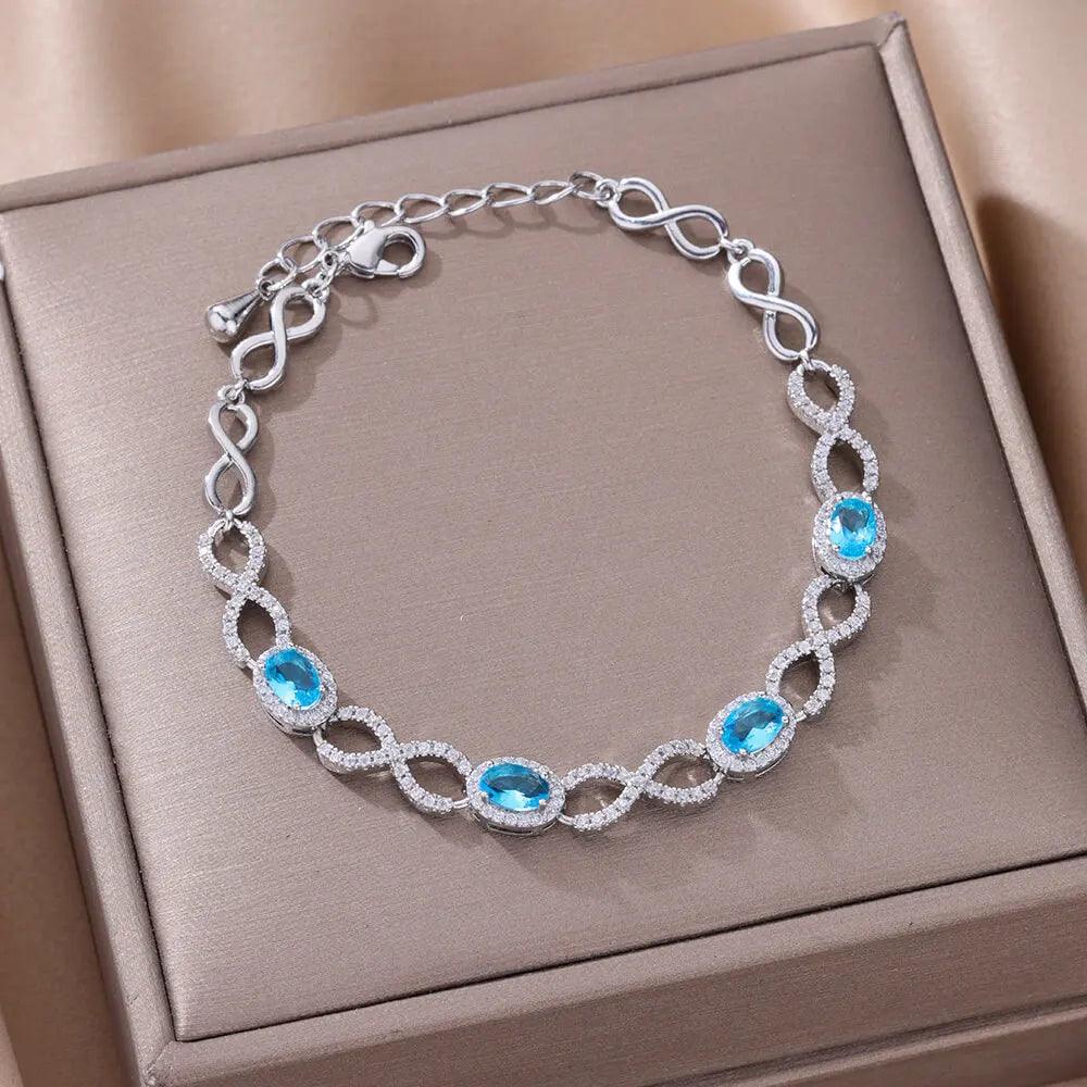 Pulseira de Coração com Zircônia - Luxo e Charme - Dorelle Joias
