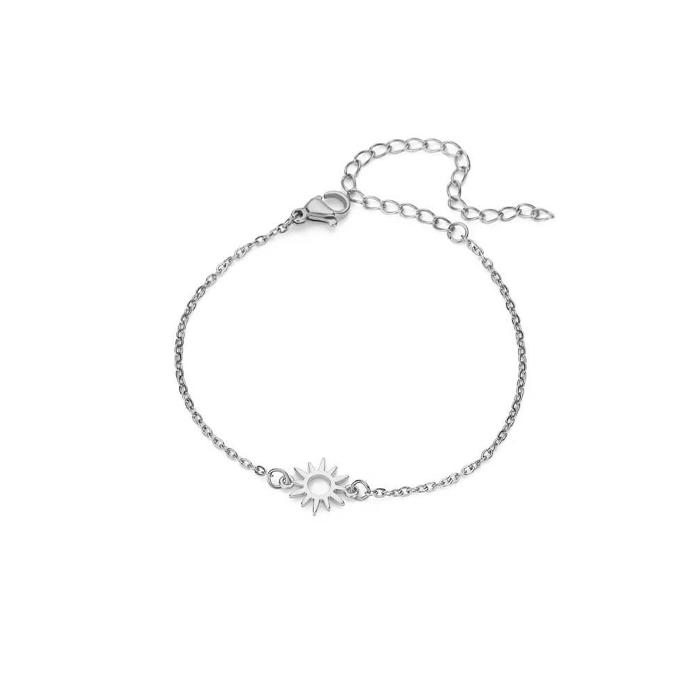 Pulseira Solar de Aço Inoxidável - Charme e Elegância - Dorelle Joias
