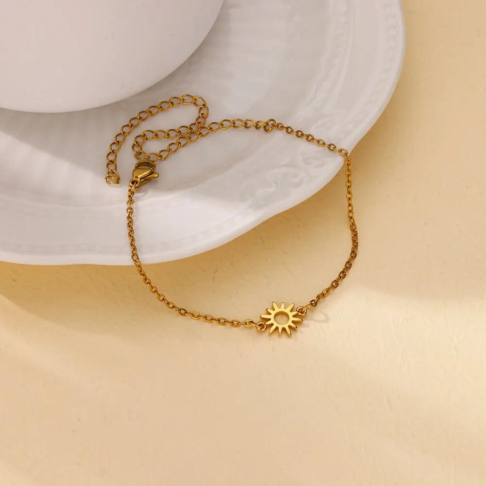Pulseira Solar de Aço Inoxidável - Charme e Elegância - Dorelle Joias