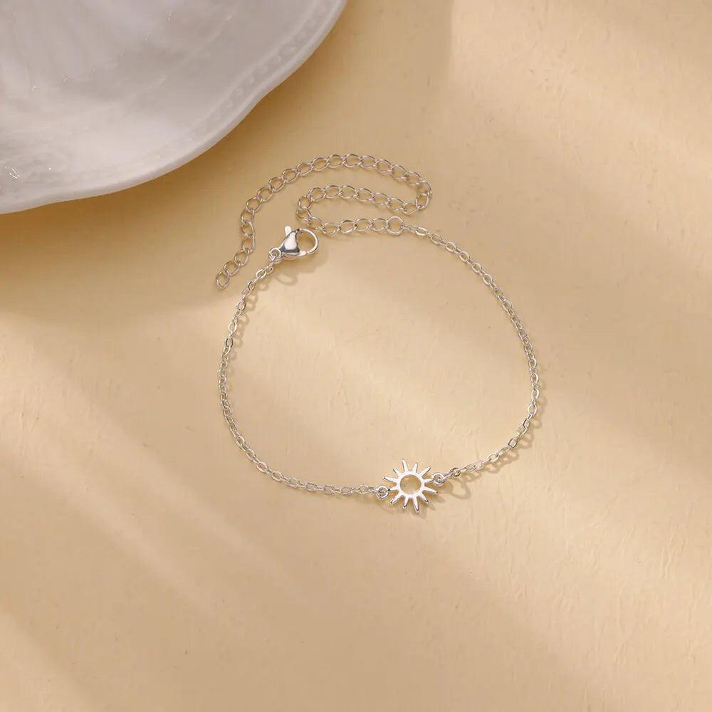 Pulseira Solar de Aço Inoxidável - Charme e Elegância - Dorelle Joias