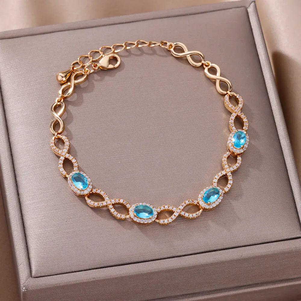 Pulseira de Coração com Zircônia - Luxo e Charme - Dorelle Joias