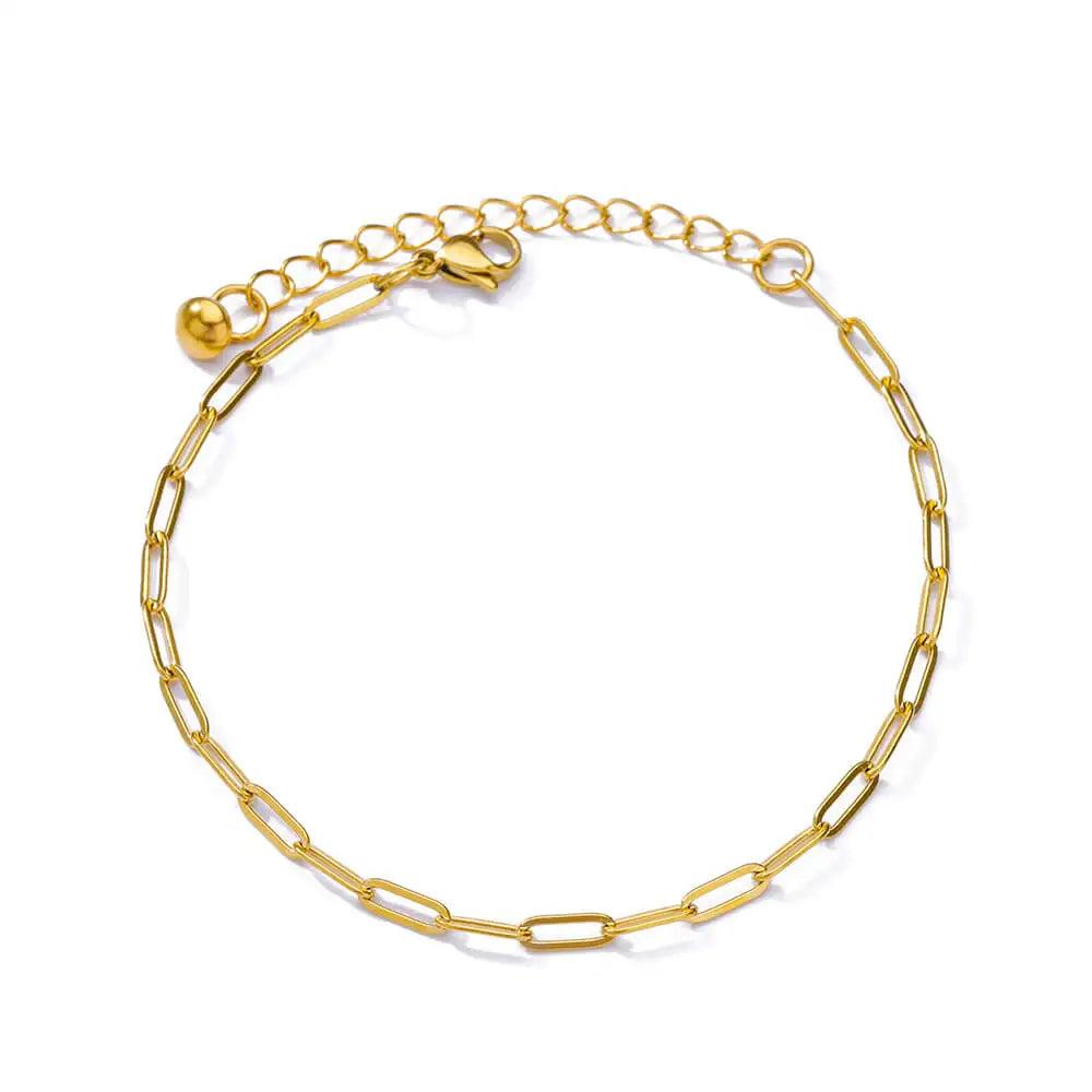 Pulseira de Corrente Feminina - Elegância e Durabilidade - Dorelle Joias