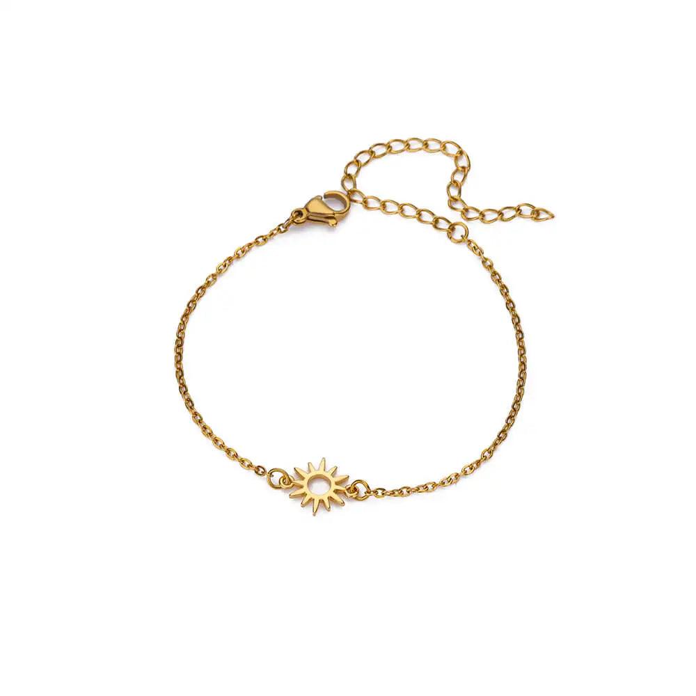 Pulseira Solar de Aço Inoxidável - Charme e Elegância - Dorelle Joias