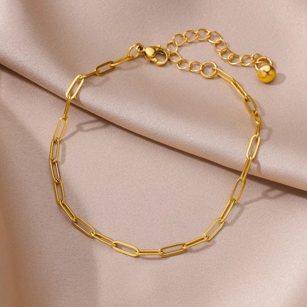 Pulseira de Corrente Feminina - Elegância e Durabilidade - Dorelle Joias
